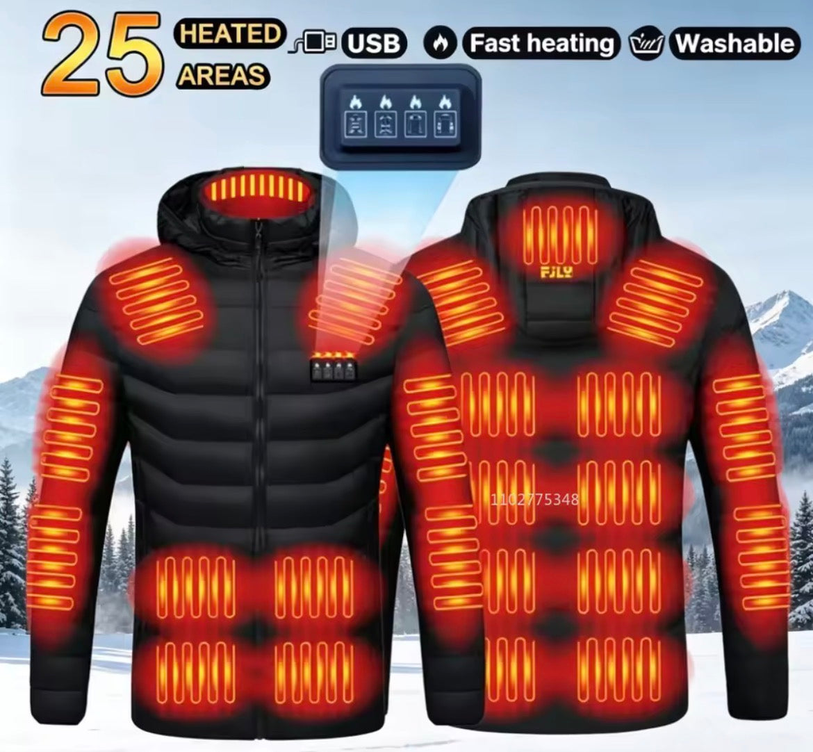 Veste Chauffante USB – Chaleur Instantanée 3 Niveaux | Homme & Femme